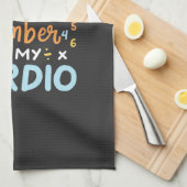 会計士クランチング番号は私の心臓病 キッチンタオル (四つ折り)