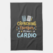 会計士クランチング番号は私の心臓病 キッチンタオル (縦)