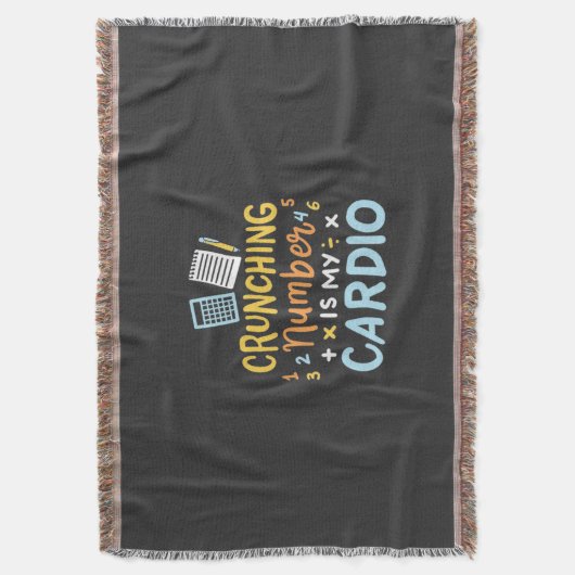 会計士クランチング番号は私の心臓病 スローブランケット (正面縦)