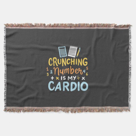 会計士クランチング番号は私の心臓病 スローブランケット (正面)
