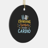 会計士クランチング番号は私の心臓病 セラミックオーナメント (右)