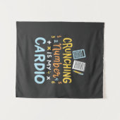 会計士クランチング番号は私の心臓病 タペストリー (正面(横))