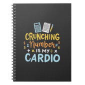 会計士クランチング番号は私の心臓病 ノートブック (正面)