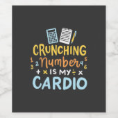 会計士クランチング番号は私の心臓病 ワインラベル (シングルラベル)