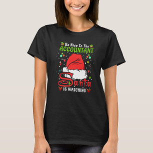 会計士クリスに優しくして サンタ クリスマスパジャマ Tシャツ
