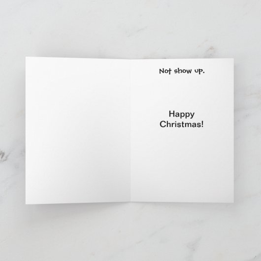 会計士クリスマスの残酷おもしろい&クリスマスジョーク シーズンカード (内部)