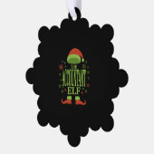 会計士クリスマス小妖精や小人 オーナメントカード (左)