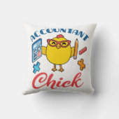 会計士シック会計CPA卒業女性 クッション (裏面)