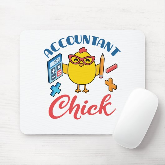 会計士シック会計CPA卒業女性 マウスパッド (マウス)