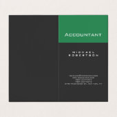 会計士シーグリーングレイぽっちゃり名刺 名刺 (外部フラット)