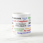 会計士ストレスレリバーストレスレリーフ、 浮き彫りギフト コーヒーマグカップ (中央)