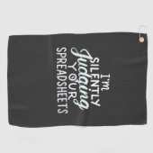 会計士スプレッドシートの判断 ゴルフタオル (横)