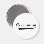 会計士スポーツスタイル文字 マグネット (正面/裏面)