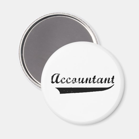 会計士スポーツスタイル文字 マグネット (正面/裏面)