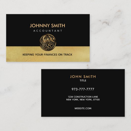 会計士スローガン 名刺 (正面/裏面)