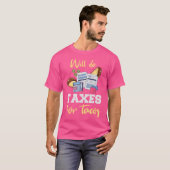 会計士タコス 面白い CPA EA 税金 タコス好き Tシャツ (正面フル)