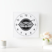 会計士ドルシンボルや象徴エンブレム スクエア壁時計 (ホーム)