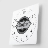 会計士ドルシンボルや象徴エンブレム スクエア壁時計 (傾斜)