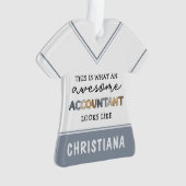 会計士パーソナライズされた計おもしろい素晴らし理士 オーナメント (正面)