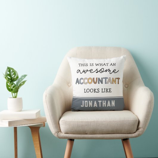 会計士パーソナライズされた計おもしろい素晴らし理士 クッション (椅子)