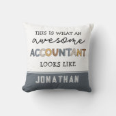 会計士パーソナライズされた計おもしろい素晴らし理士 クッション (正面)