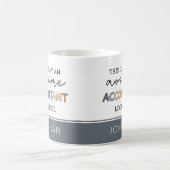 会計士パーソナライズされた計おもしろい素晴らし理士 コーヒーマグカップ (中央)