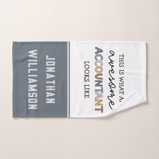 会計士パーソナライズされた計おもしろい素晴らし理士 ハンドタオル (ハンドタオル)