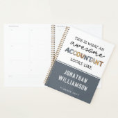 会計士パーソナライズされた計おもしろい素晴らし理士 プランナー手帳 (ディスプレー)