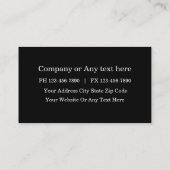 会計士プロフェッショナルウッドルック背景 名刺 (裏面)