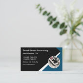 会計士モダンクラシック名刺 名刺 (スタンド正面)