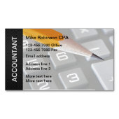 会計士モダン名刺の磁石 マグネット名刺 (正面)