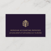 会計士モダン向けの高級名刺 名刺 (正面)