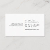 会計士モダン、会計II名刺 名刺 (裏面)