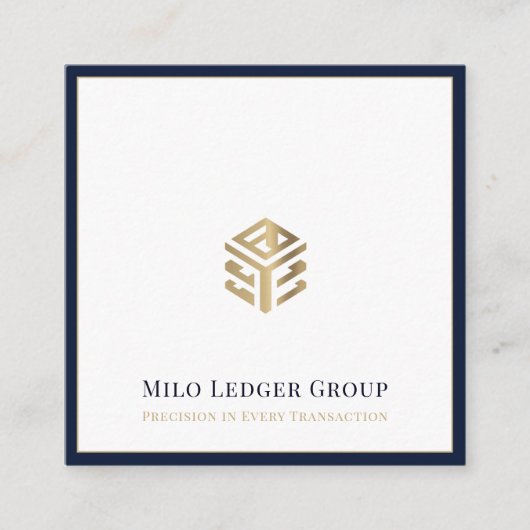 会計士モダンCPA税コンサルタント スクエア名刺 (正面)