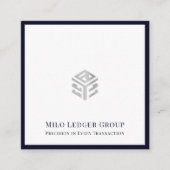 会計士モダンCPA税コンサルタント スクエア名刺 (正面)