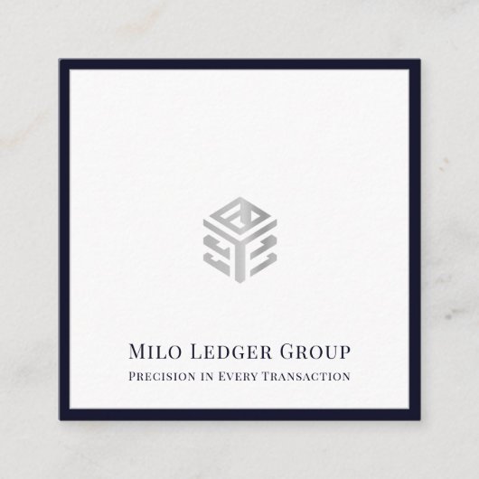 会計士モダンCPA税コンサルタント スクエア名刺 (正面)