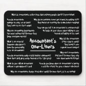 会計士ユーモアジョークおもしろい会計マウスパッド マウスパッド (正面)