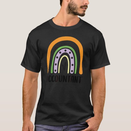会計士レインボー会計士レインボーへ戻るSch Tシャツ (正面)