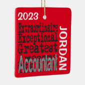 会計士並外カスタム セラミックオーナメント (右)