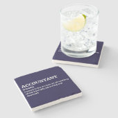 会計士事務所の装飾 ストーンコースター (横)