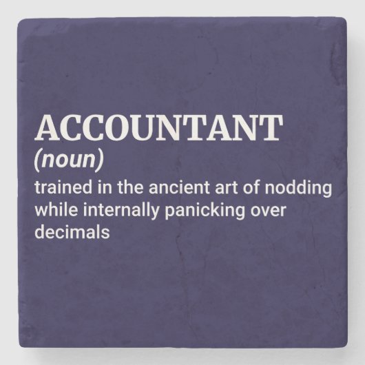 会計士事務所の装飾 ストーンコースター (正面)