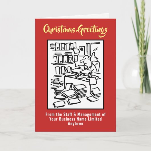 会計士又は公認会計士クリスマスカード シーズンカード (正面)