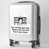 会計士又は税理士昇進 シール (スーツケース)