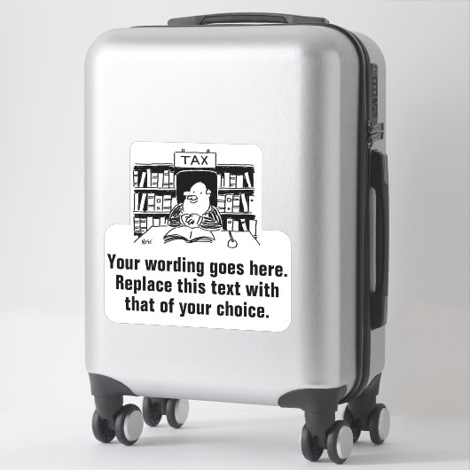 会計士又は税理士昇進 シール (スーツケース)