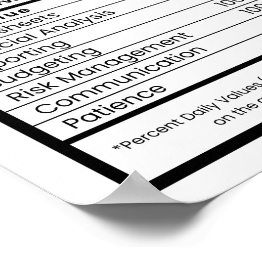 会計士及び簿記係のおもしろい職務 ポスター (角)