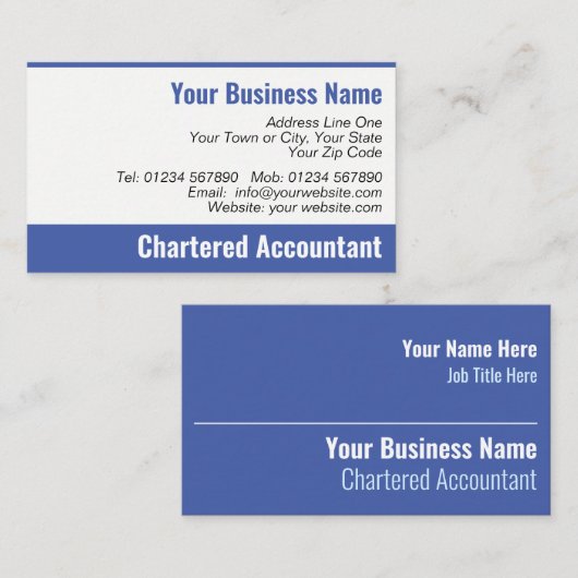 会計士名刺 名刺 (正面/裏面)