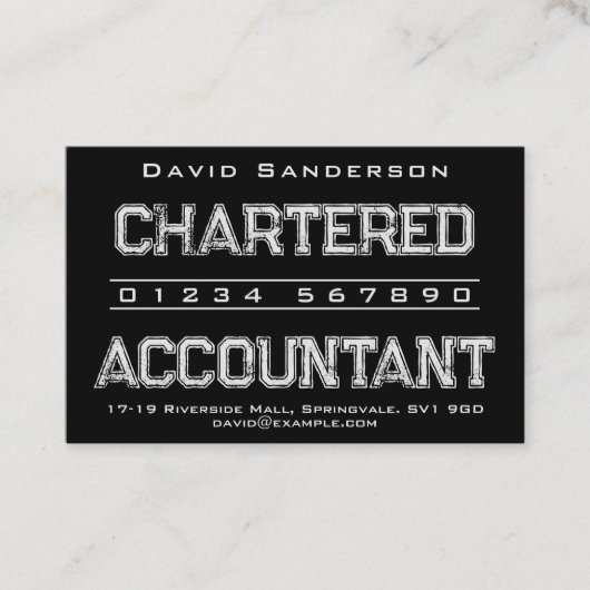 会計士名刺 名刺 (正面)