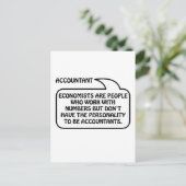 会計士引用文バブル ポストカード (スタンド正面)