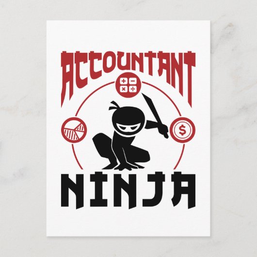 会計士忍者会計CPA ポストカード (正面)