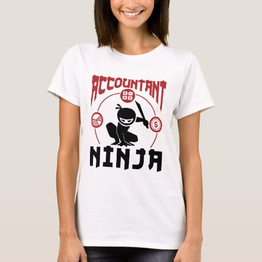 会計士忍者会計CPA Tシャツ (正面)